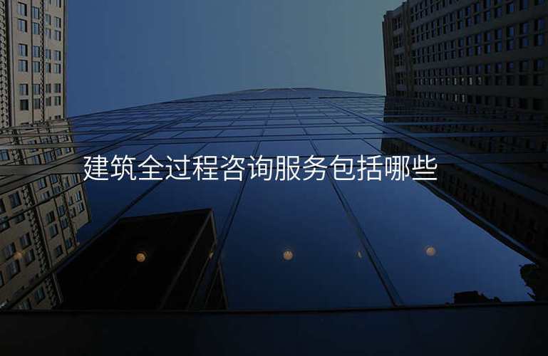 建筑全過程咨詢服務(wù)包括哪些,社會(huì)經(jīng)濟(jì)信息咨詢服務(wù)包括哪些